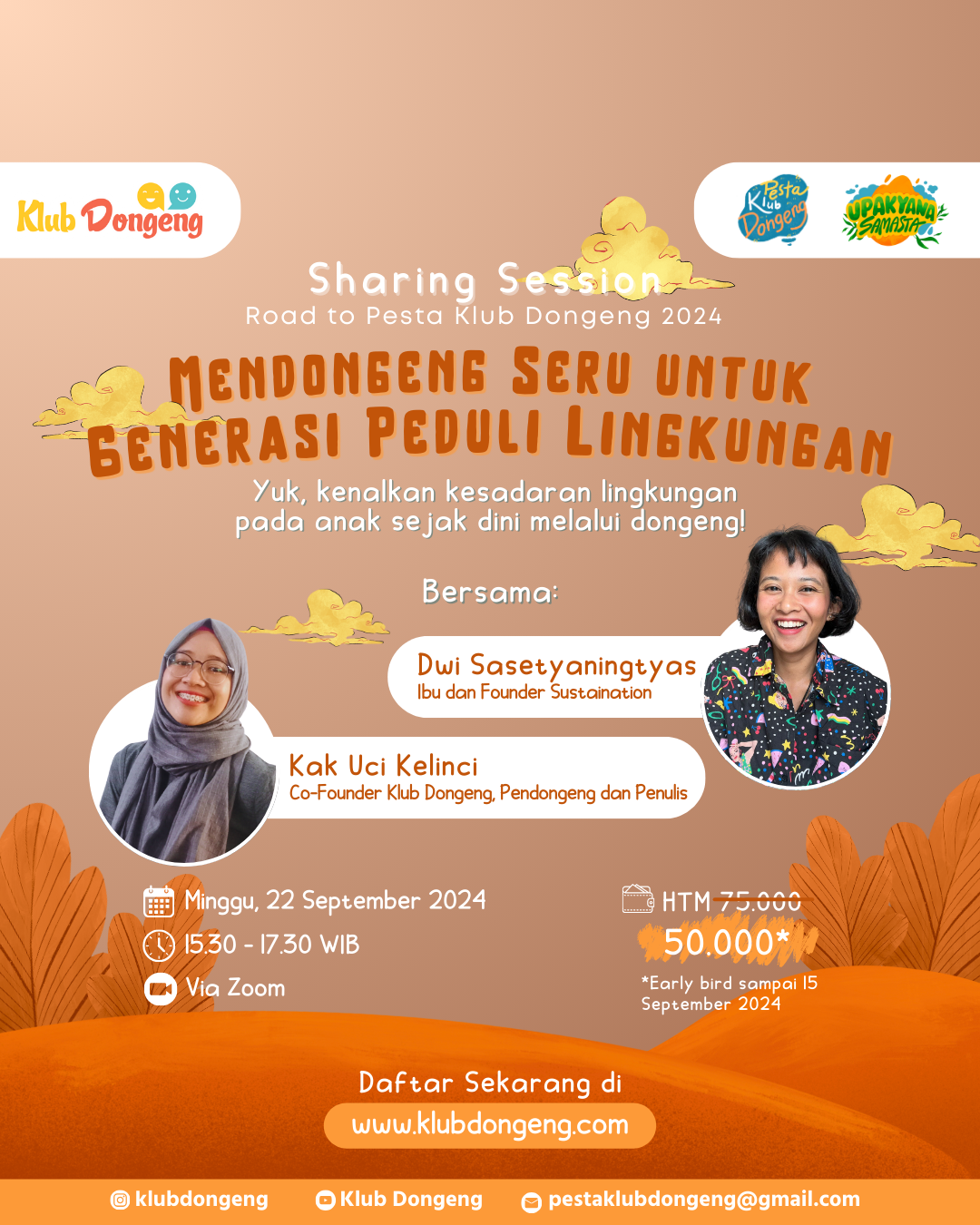 Sharing Session: Mendongeng Seru Untuk Generasi Peduli Lingkungan